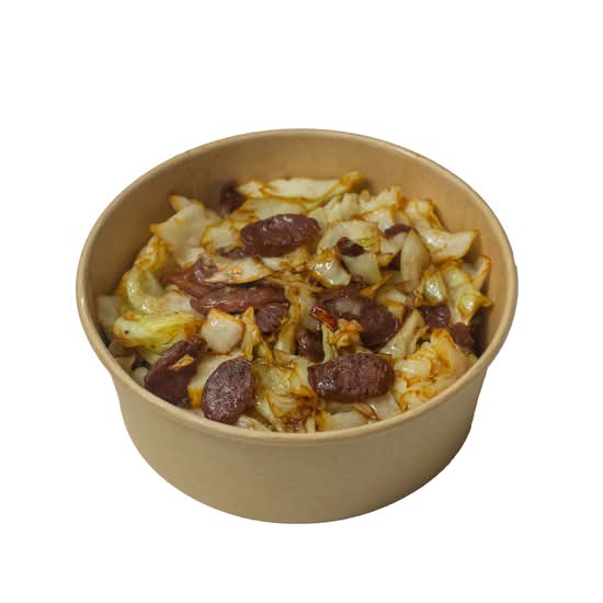 【F12】Stir-Fried cabbage with sausage腊肠炒高丽菜